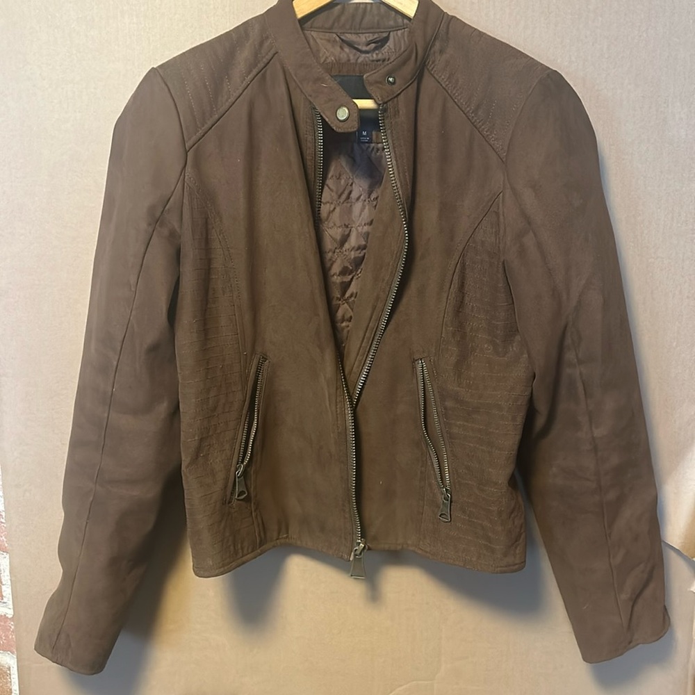 Faux suede jacket
